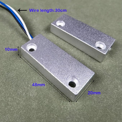 Gebildet Rolling Door Contact Magnetic Reed Switch Alarm with 3 Wires for N.O./N.C. Applications MC-52