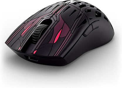 Pwnage Trinity CF Wireless Gaming Mouse - Sakura Samurai Colorway - 39g Ultralight Symmetrical Design - 8KHz Polling - Custom XERO PAW3950 Sensor 36,000 DPI - Solid Sides - PTFE Skates - Esports Grade