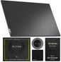 Hystar Aether Glass Gaming Mousepad | Micro-Etched Tempered Glass | Quiet, Ultra-Fast Glide | Full Anti-Slip Silicone Backing (Black, X-Large)