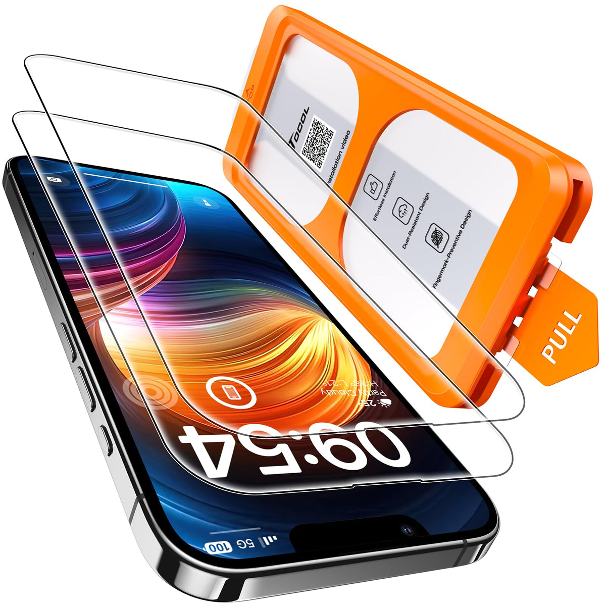 TOCOL for iPhone 16 Pro Privacy Screen Protector