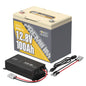 Power Queen 12V 100Ah LiFePO4 Battery with 12V 20A Lithium Battery Charger