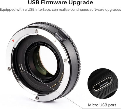 VILTROX EF-FX2 Pro Auto Focus Lens Adapter 0.71x Focal Reducer Speed Booster Adapter Compatible with Canon EF Mount Lens to Fuji X-Mount Camera X-T3 X-T2 X-T20 X-T10 X-T100 X-PRO 2 X-E3 X-A20