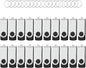 USB Flash Drives 4GB 20 Pack, Wooolken USB 2.0 Thumb Drives with Keychains Memory Stick USB Drive Pendrive for PC Laptop Computer (Black)