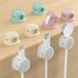 Magnetic Cable Clips, Adjustable Cord Holder Management, Adhesive Wire Keeper Organizer for Home Office Desk Phone PC Car Wall Desktop Nightstand Appliance (9-PCS White_Purple_Cyan_Apricot)