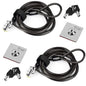 I3C Laptop Cable Lock Hardware Security Cable Lock Anti Theft Combination Lock, Laptop-Computer-Security-Locks for Laptop PC Monitors Projectors Docks Tablet Notebooks (10pack)
