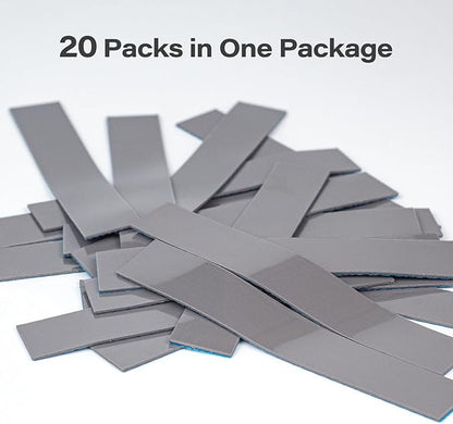 Aairhut 20 Pieces 120 x 20 x 1 mm Thermal Pads, 9 W/m.K Conductive Silicone Pad for M.2 SSD GPU Heatsink LED PS4 PS5 & More - Gray