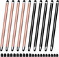 10 PCS Stylus,Stylus Pen for Touchscreen,Stylus 2-in-1 High Sensitivity & Precision Suitable for All Touch Screens of iPhone/ipad/Android Tablets(10 Stylus Pen Rose Gold/Black + 20 Tips)