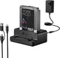 M.2 NVMe & SATA SSD/HDD Hard Drive Docking Station, ICY BOX USB-C 10Gbps M.2 NVMe&SATA Cloner&Reader, Dual Bay Hard Drive cloner for 2.5"/3.5" SSD&HDD Hard Drives, 2 Way Offline Cloning Clone Station