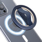 EWA MagOne Solo Phone Grip with Replaceable Elastic Finger Loop, Removable Magnetic Ring Holder Loop, Accessories for iPhone 16,15, 14, 13 Pro/Max/Plus, No Stand-Blue