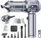 Car Vacuum Portable Cordless, 18000pa Mini Vacuum Cleaner, 4 in 1 Handheld Vacuum Cordless Rechargeable, 120W High Power Hand Held Vacuum Cleaner With LED Light Multi-nozzles for Car Home Office Pet
