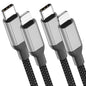 2ft USB C to Lightning Cable 2Pack,[Apple MFi Certified] Power Delivery USB C iPhone Charger Fast Charging, 2 foot Nylon Braided Type C to Lightning Cord for iPhone 14 13 12 11 Pro Max XR XS 8 SE iPad