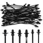 Semrien Push Mount Cable Ties Assorted Sizes Push Mount Zip Ties, 240 Pcs