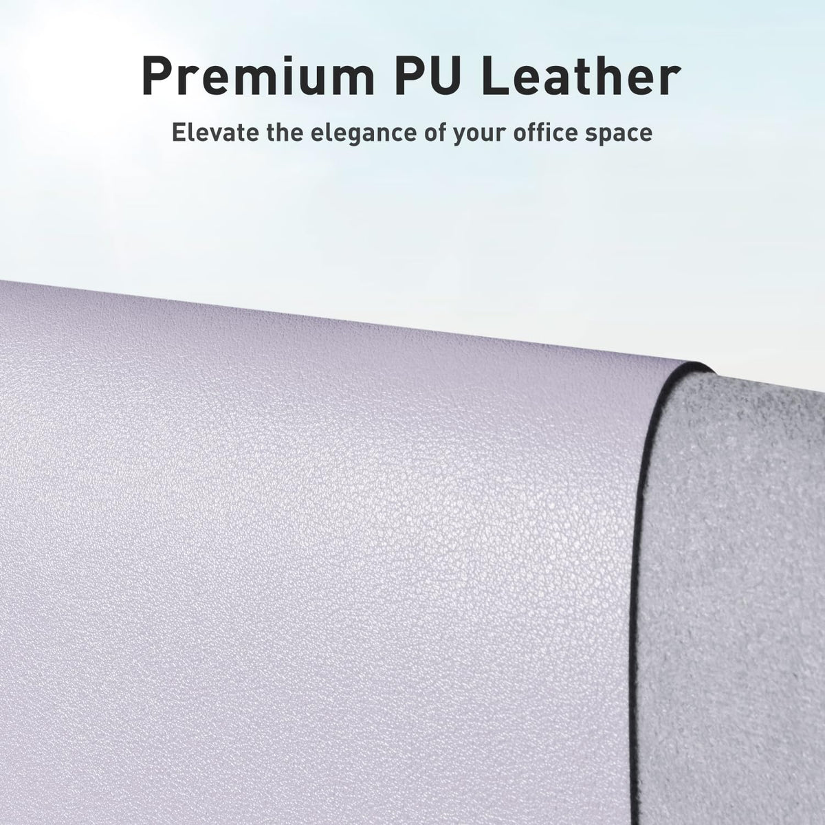 Aothia Non-Slip Waterproof PU Leather Desk Pad Protector for Mouse, Writing Desk, Office, Home, Laptop Blotter, 23.6" x 13.7", Black