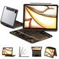 Transparent Case with Keyboard for iPad 11th Gen 11 Inch.(A16, 2025) & 2022 iPad 10th Gen 10.9 Inch,7-Color Backlit,Wireless Keyboard, 360°Rotating,with trackpad,Pencil Holder,with Shortcuts,black