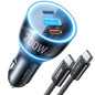 LISEN 200W Car Charger USB C Fast Charge [GaN] PD 140W Fast Car Charger