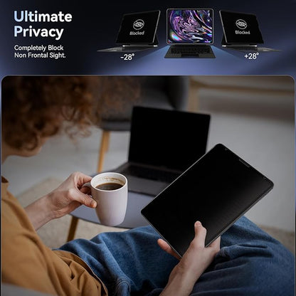 Privacy Screen Protector for iPad Air 5th&Air 4th (10.9 In)/ iPad Pro 11 (2022/21/20/18), Anti Glare Blue Light Spy Filter Private, High Sensitive Bubble-Free Easy Install Black Security Screen Shield