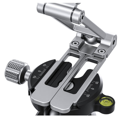 LEOFOTO PS-4 Silver Ultra Compact & Lightweight Smartphone Clamp/Holder/Video/Selfie Stand/Easel Arca/RRS Compatible