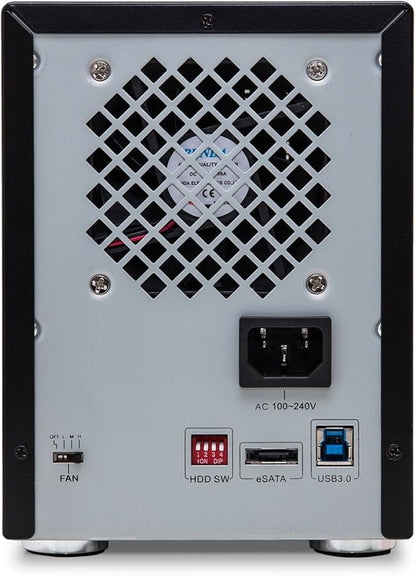 Syba SY-ENC50104 4 Bay 3.5” SATA III HDD Non-RAID Enclosure – Supports USB 3.0 & eSATA Interface, Black