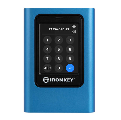 Kingston IronKey Vault Privacy 80 3.8TB External SSD | FIPS 197 | XTS-AES 256GB Encrypted | Touch Screen PIN | Secure Data Protection | IKVP80ES/3840G