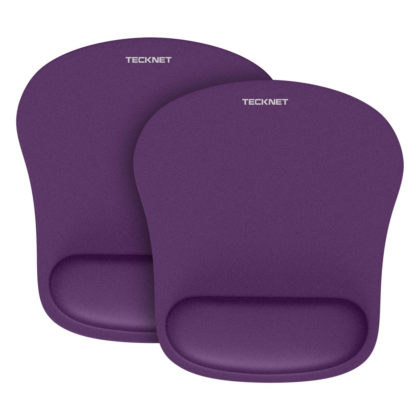 TECKNET 2 Pack Gaming Ergonomic Mouse Pad with Wrist Support Purple