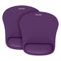 TECKNET 2 Pack Gaming Ergonomic Mouse Pad with Wrist Support Purple