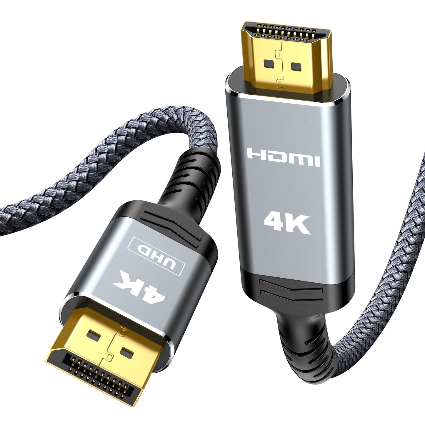 Highwings 4K DisplayPort to HDMI, Uni-Directional Only DP to HDMI 6.6FT