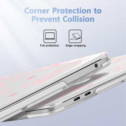 Lepeoac Case for MacBook Pro 13 inch Case M2 2022-2016 A2338 M1 A2251 A2289 A2159 A1989 A1708 A1706, Plastic Hard Shell + Keyboard Cover + Dust Plug, Bow