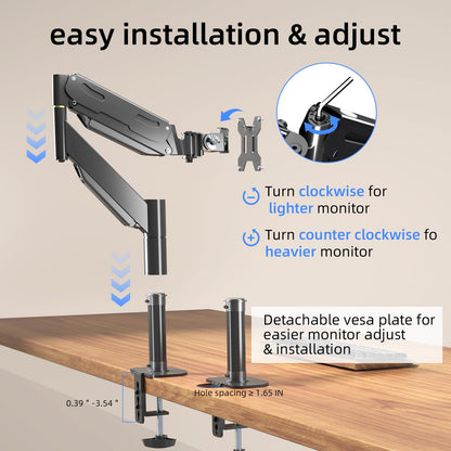 Pholiten Heavy Duty Monitor Arm for up to 49 inches
