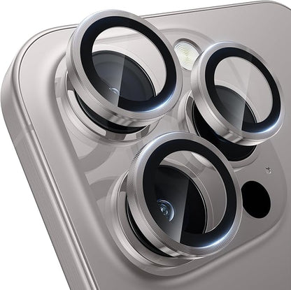 WSKEN for iPhone 16 Pro/iPhone 16 Pro Max Camera Lens Protector - [Original Shooting Model] Shatterproof Ultra HD Tempered Metal Glass Camera Screen Protector Cover Film Accessories