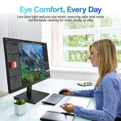 KOORUI 27 Inch QHD (2560x1440) IPS HDR Ultra-Thin Computer Gaming Monitor, 120Hz Refresh Rate, DCI-P3 95%, FreeSync & G-Sync, 1ms MPRT, VESA 100x100mm, Tilt Adjustable for Game and Work, E2721H