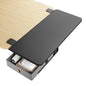 PEGZONE Desk Extender Tray, 28" x 12", with Storage Drawer, Large, Black