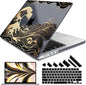 DONGKE for M4 MacBook Pro 16 Inch Case 2024 2023 2021 A3403 A3186 M3 A2991 M2 A2780 M1 A2485 Pro/Max Chip, Plastic Hard Shell Case & Keyboard Cover for Mac Pro 16 with Touch ID, Golden Wave