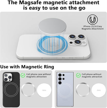 P10 Magnetic PSSD 1TB，for iPhone MagSafe Portable SSD, Upto 2000MB/s-Type-C, SM2320，USB 3.2 Gen 2x2 20Gbps, Connectivity, Updated Firmware - Portable Magnetic External Solid State Solution
