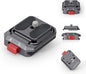 IFOOTAGE Q38 Quick Release Plate, Camera Quick Release, Tripod Mount Quick Release System, QR Adapter for DSLR, Tripod, Monopod, Slider, Stablizer, Quick Release Camera Mount, Q38