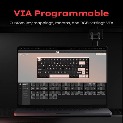 IQUNIX MQ80 Low Profile Mechanical Keyboard for Work and Gaming Tri Mode Wireless Wired CNC Aluminum Hot Swappable RGB Backlit Long Battery Life VIA Support (Silver)