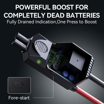 S ZEVZO ET05 Jump Starter 5000A Portable Car Jump Starter Battery Pack (7.2L Gas/ 5.5L Diesel), 51.8Wh 12V Jump Box with USB Ports, LCD Display and 3 Modes Flashlight