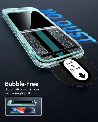 ESR 3 Pack for iPhone 16e/ iPhone 14/ iPhone 13/13 Pro Privacy Screen Protector, Anti-spy Tempered-Glass Privacy Screen Protector with Flawless Fit Tray