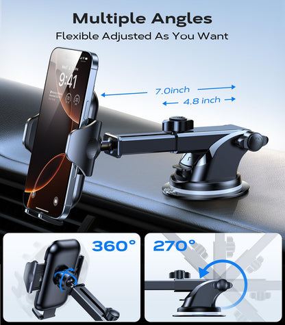 VICSEED Upgraded [Racing-Grade Steady] Phone Holders for Your Car Dark Blue