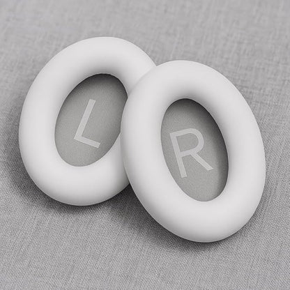 Premium Replacement Ear Pads for Bose Bose QC45– Soft Protein Leather & Memory Foam Cushions – Enhanced Noise Isolation – Easy Installation Kit,Video & Cleaning Cloth (White)