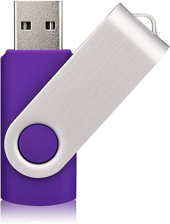 Aiibe 10 Pieces 16 GB USB Flash Drive 16GB USB 2.0 Thumb Drives Bulk Colorful USB Memory Stick Zip Drive Jump Drives for Data Storage, File Sharing (Multicolor, 16G, 10 Pack)