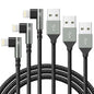 iPhone Charger 10FT,3Pack 90 Degree Charging Cable, [Apple MFi Certified] Long Lightning Cable Fast Charging Cord Compatible for iPhone 14/13/12/11/Pro/Max/Mini/X/Plus/8/7/6/5S/SE/Plus/iPad (10FT)