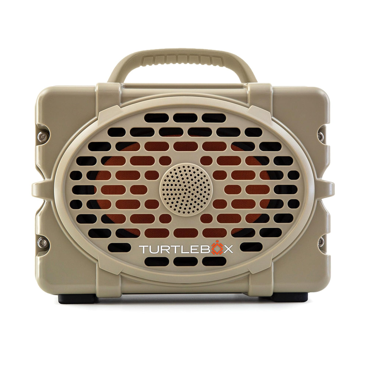Turtlebox Original Gen 3 Outdoor Bluetooth Speaker, White/Royal Blue