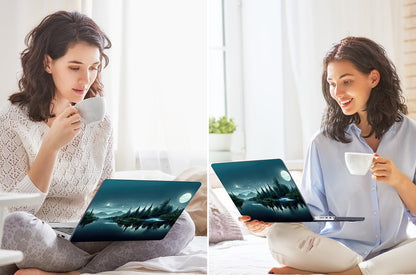 Tuiklol for MacBook Pro 14 Inch Case 2026 2025 2024 2023 2022 2021 Release M5/M4/M3/M2/M1 A2442 Pro/Max,Hard Shell Case with Screen Protector for Touch ID, Night Forest