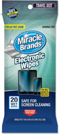 MiracleWipes for Electronics Cleaning - Screen Wipes Designed for TV, Phones, Monitors and More - 20 Count