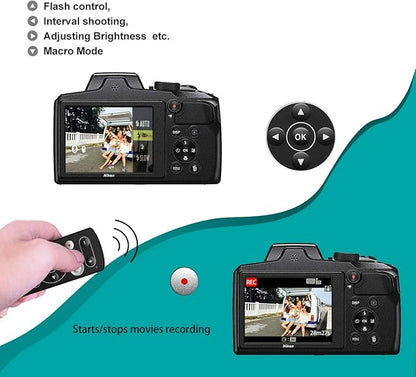 AODELAN Camera Wireless Shutter Release Remote Control for Nikon COOLPIX P1000 P950 B600 A1000 Z50 Z30 Z fc, Replaces Nikon ML-L7