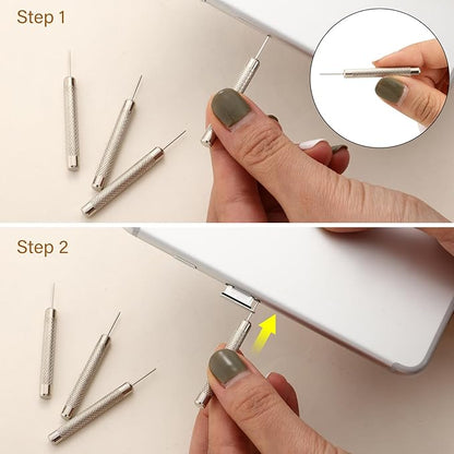 Outus 8 Pack Sim Card Removal Tool Sim Card Ejector Tray Pin Needle with 4 Cleaning Cloth Compatible with Most Phone Models