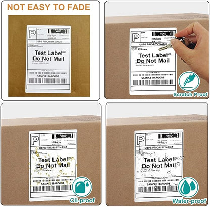 FungLam Thermal Labels 4x6 Direct Thermal Shipping Labels, 20 Rolls with 250 Labels/Roll, 1'' Core, Compatible Zebra 2844 ZP-450 ZP-500 ZP-505 Thermal Printer Label