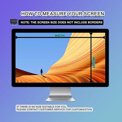 Hanging Computer Privacy Screen Protector Shield 25 inch 16:9 Widescreen Desktop Monitor, Anti Blue Light & Glare Filter - Compatible with LG Dell HP Acer and More (22.44X13.38 in)