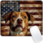 Square Mouse Pad National Flag and Cute Smiling Dog-4,Gaming Mouse Pads for Desk,Soft Computer Waterproof Non-Slip Mouse Mat