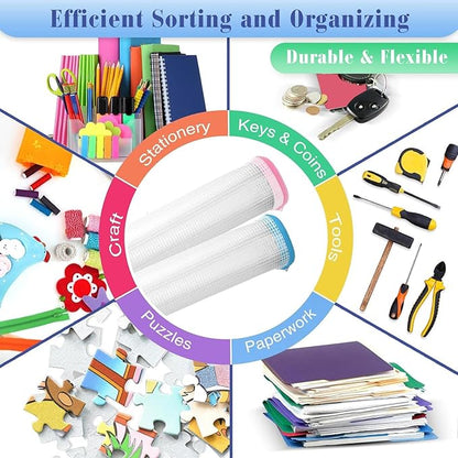 Jetec 32 Pcs Mesh Zipper Bags Toy Storage Bikini Organizer Bag Bolsas Para Guardar Trajes De Baño Waterproof Zipper Reusable Pouch Puzzle Multipurpose for Storage Office(Classic Color,5.1 x 4.1 Inch)